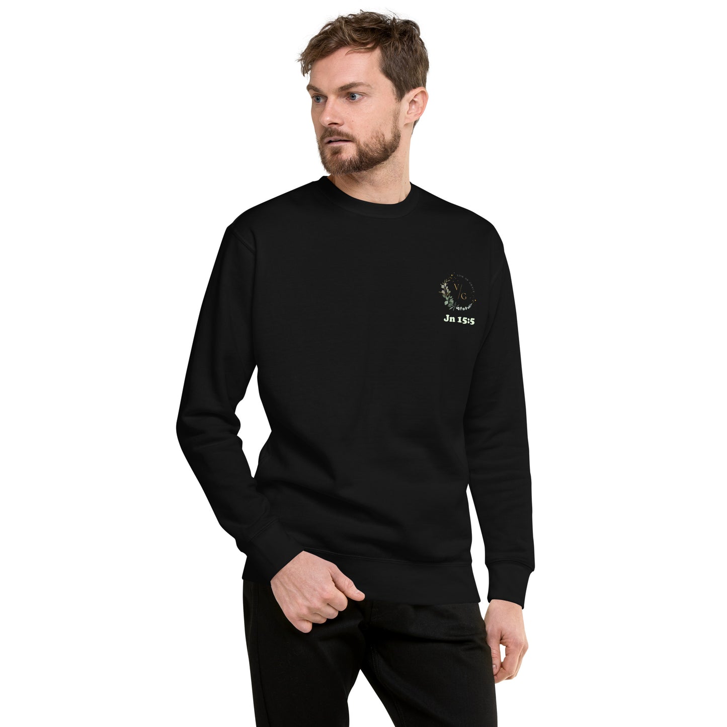 Jn 15:5 Vine of Grace Unisex Premium Sweatshirt