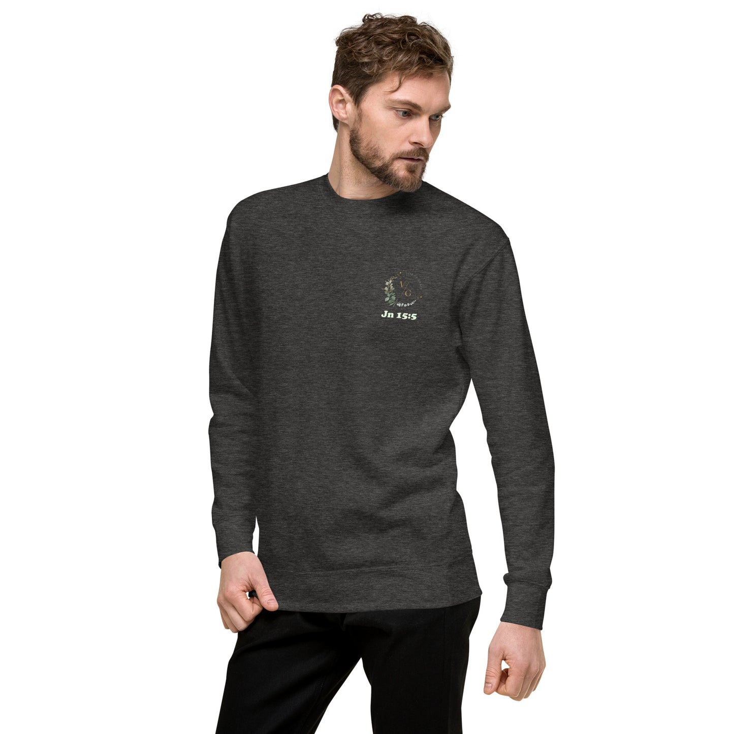 Jn 15:5 Vine of Grace Unisex Premium Sweatshirt