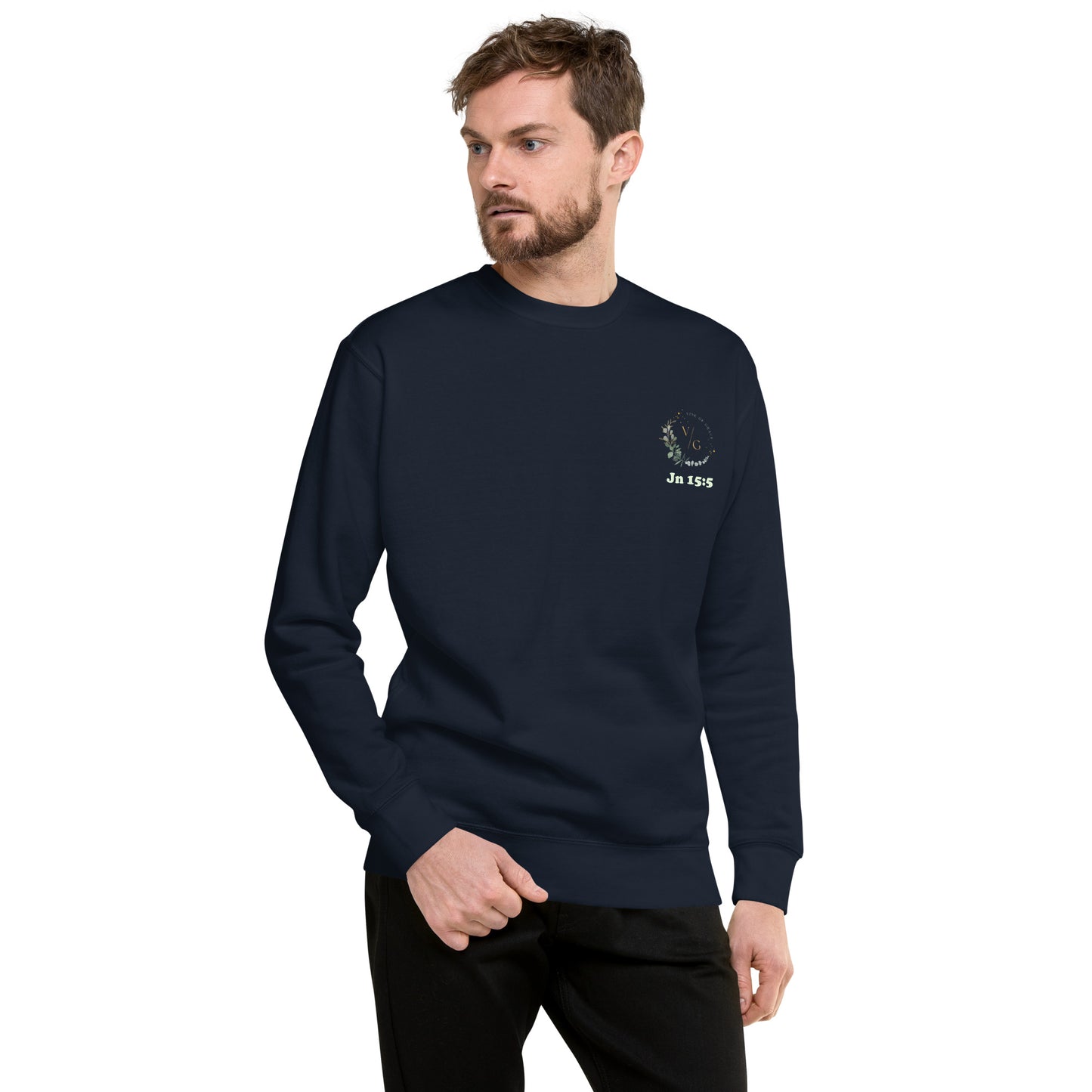 Jn 15:5 Vine of Grace Unisex Premium Sweatshirt